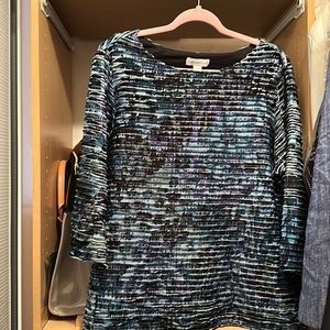 Multi color 3/4 sleeve blouse !